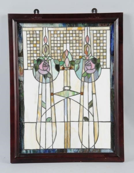 STAINED GLASS WINDOW.                             