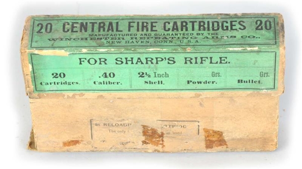 WINCHESTER .40 CAL FOR SHARPS RIFLE.              
