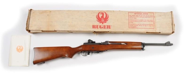 AS NEW IN BOX RUGER MINI 14 RIFLE.**              