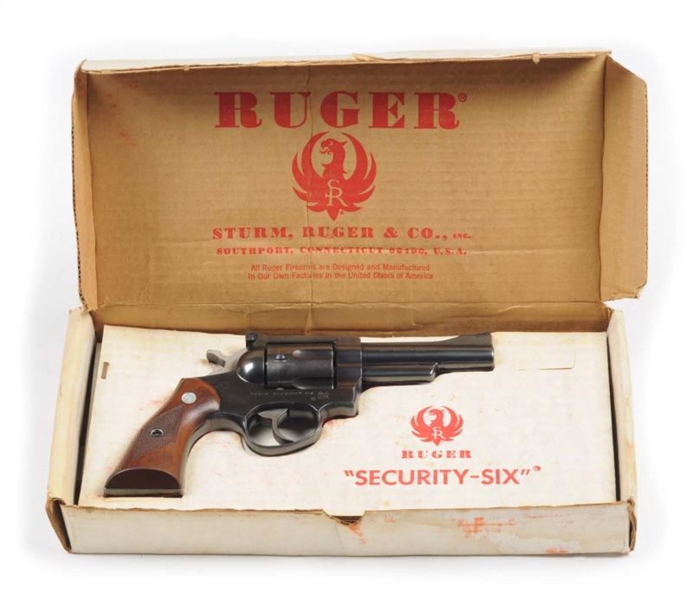 BOXED RUGER SECURITY-SIX REVOLVER.**              