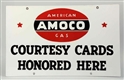 AMACO GAS TWO-SIDED SIGN.                         