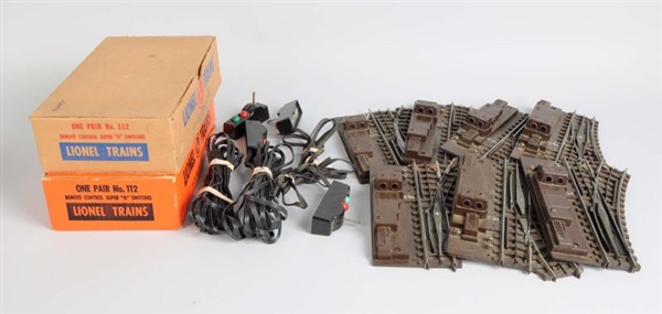  B 17LIONEL ASSORTMENT OF 112 SUPER O SWITCHES.   