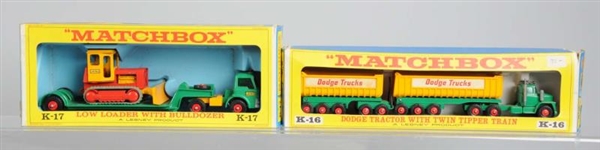 MATCHBOX K16 DODGE TRACTOR WITH TIN TIPPER PLUS.  