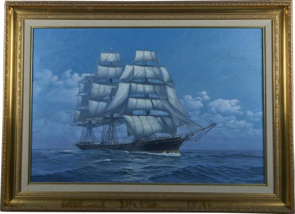 CLIPPER SHIP KONCA PAINTING BY STEPHEN MARICH 82 