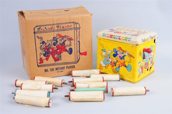 TIN LITHO MICKEY MOUSE MELODY PLAYER.             