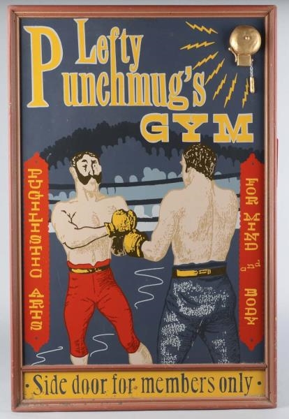 LEFTY PUNCHMUGS GYM BOXING SIGN WALL PROP        