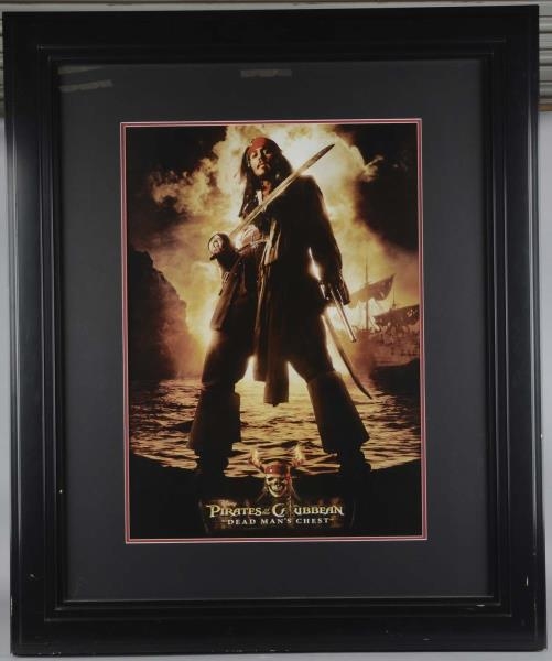 PIRATES OF THE CARIBBEAN FRAMED MOVIE POSTER      