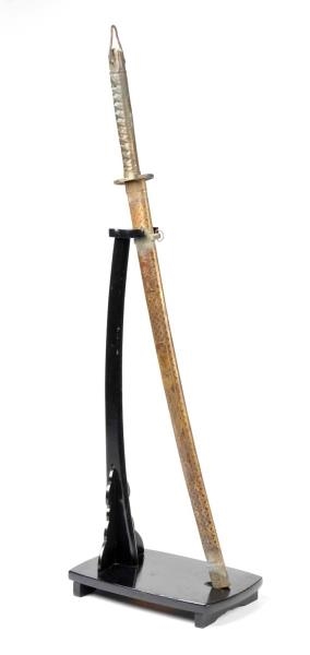 JAPANESE SWORD WITH STAND.                        
