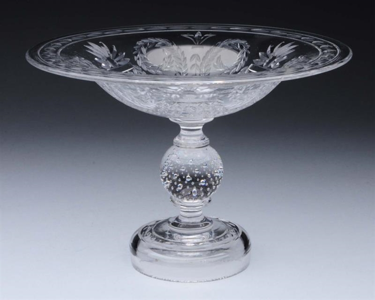 PAIRPOINT CUT CRYSTAL COMPOTE.                    