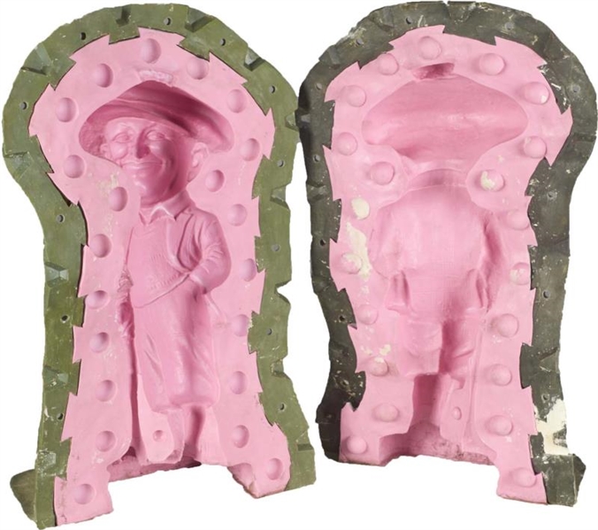 TWO PIECE GOLFER STATUE MOLD FOR CASTING          