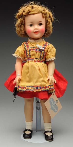 COLORFUL IDEAL VINYL “SHIRLEY TEMPLE” DOLL.       