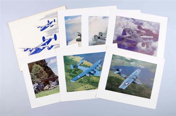 VULTEE AIRCRAFT COLOR AIRPLANE PRINTS.            