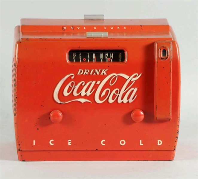 1950S COCA-COLA COOLER RADIO.                     