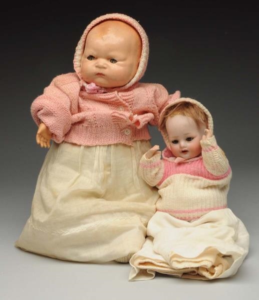 LOT OF 2: BABY DOLLS AND ACCESSORIES.             