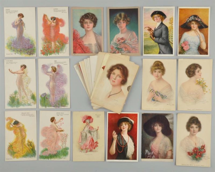 LOT OF 25: HASKELL COFFIN POSTCARDS.              