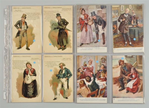 LOT OF 10: TUCK CHARLES DICKENS POSTCARDS.        