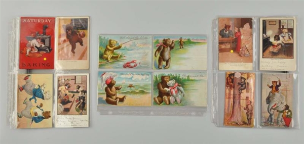 LOT OF 12: ASSORTED BEART CHARACTER POSTCARDS.    