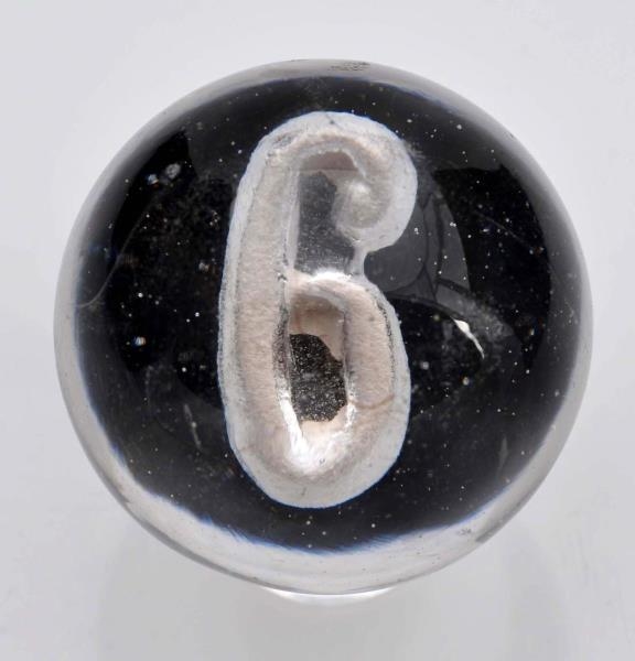 NUMERAL 6 SULPHIDE MARBLE.                        