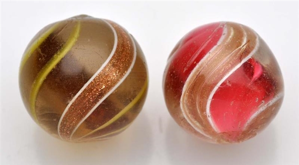 LOT OF 2: TWO LUTZ MARBLES.                       