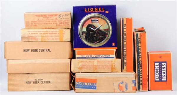GROUPING OF LIONEL ORIGINAL BOXES.                
