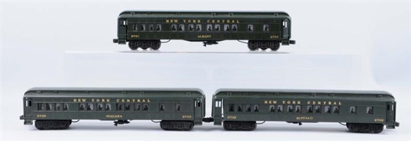 LOT OF 3: WILLIAMS NEW YORK CENTRAL TRAINS.       