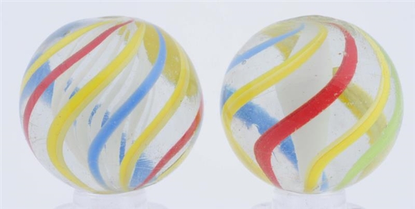 LOT OF 2: ENGLISH-STYLE SWIRL MARBLES.            