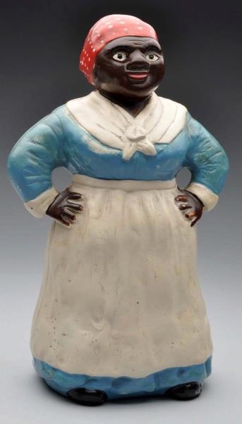 CAST IRON SOUTHERN MAMMY W/ HANDS ON HIPS DOORSTOP