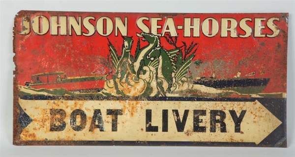 1920S JOHNSON SEA HORSE ADVERTISEMENT SIGN        