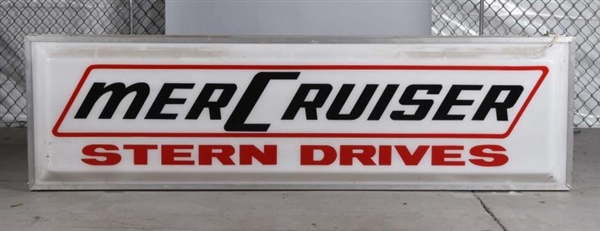 MERCRUISER DOUBLE LIGHTED SIGN WITH ORIGINAL BOX  