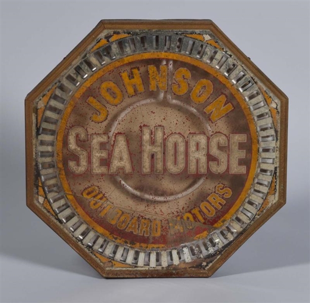 JOHNSON SEAHORSE OUTBOARD MOTORS SPINNER SIGN     