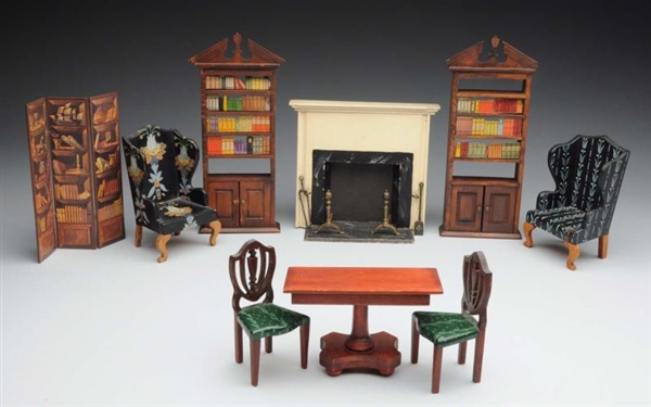 LOT OF DOLL HOUSE FURNITURE.                      