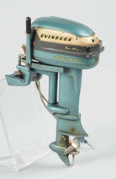 JAPANESE BATTERY-OPERATED EVINRUDE TOY BOAT MOTOR.