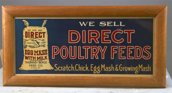 DIRECT POULTRY FEEDS ADVERTISEMENT IN FRAME       