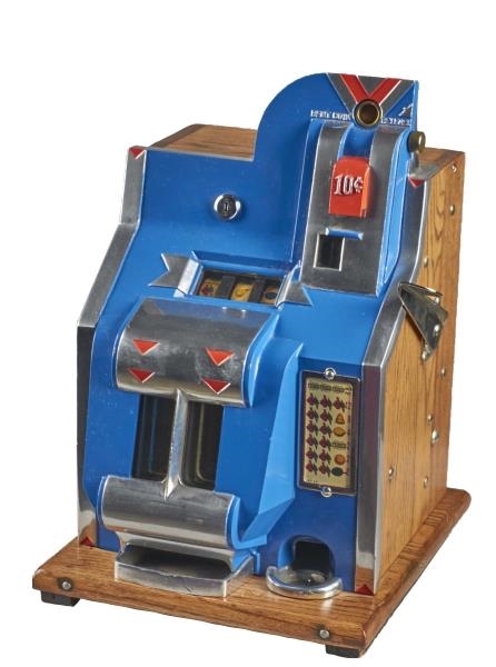 **10¢ MILLS QT CHEVRON MINIATURE BELL SLOT MACHINE