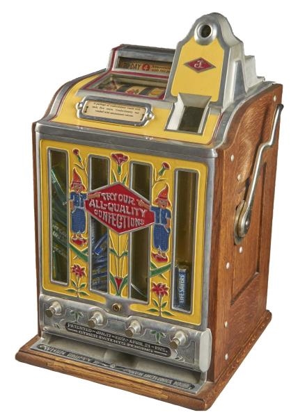 ***5¢ JENNINGS TODAY FRONT VENDOR SLOT MACHINE    