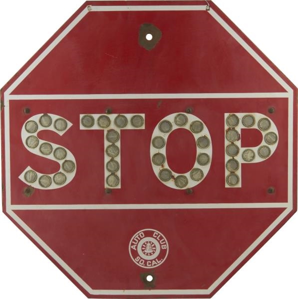 AUTO CLUB OF SOUTHERN CALIFORNIA STOP SIGN        