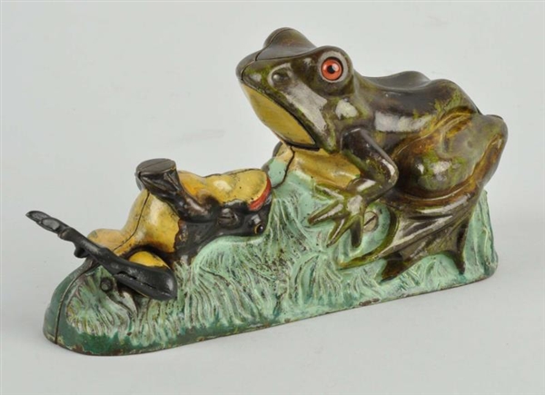 TWO FROGS MECHANICAL BANK.                        