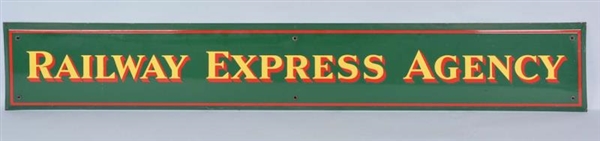 RAILWAY EXPRESS SINGLE SIDED PORCELAIN SIGN       