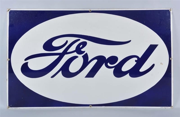 FORD OVAL SINGLE SIDED PORCELAIN SIGN             