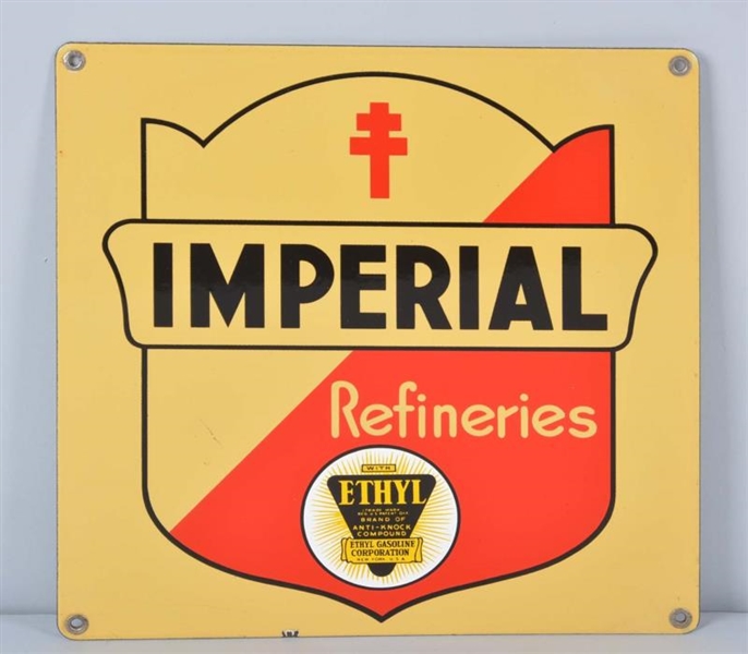 IMPERIAL REFINERIES SINGLE SIDED PORCELAIN SIGN   