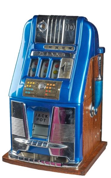 ***10¢ MILLS INDUSTRIES HIGH TOP SLOT MACHINE     