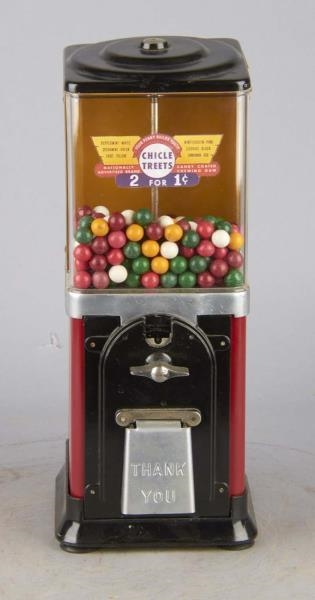 1 ¢ VICTOR TOPPER CHICLE TREETS GUMBALL VENDOR    