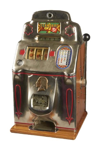 ***5¢ JENNINGS STANDARD CHIEF SLOT MACHINE        