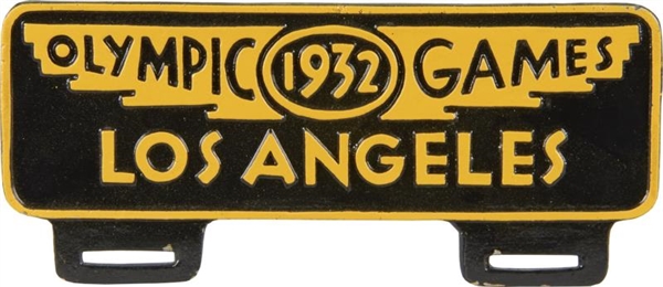 LOS ANGELES OLYMPIC GAMES LICENSE PLATE TOPPER    