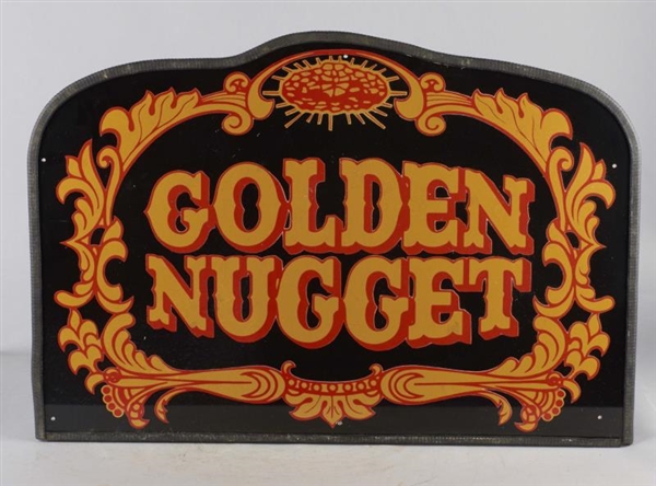 METAL GOLDEN NUGGET CASINO ADVERTISING SIGN       