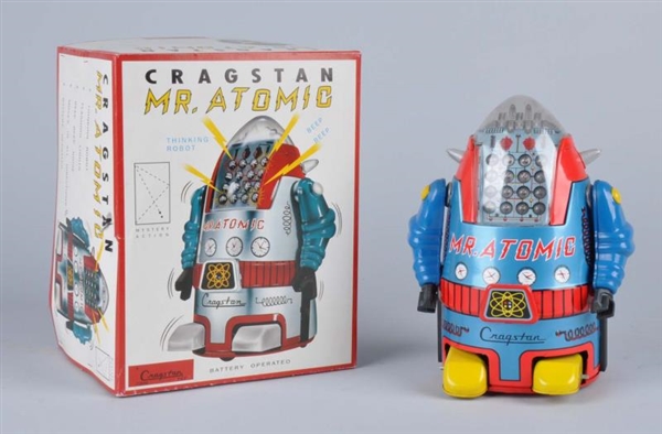 CRAGSTAN BATTERY-OPERATED MR. ATOMIC ROBOT.       