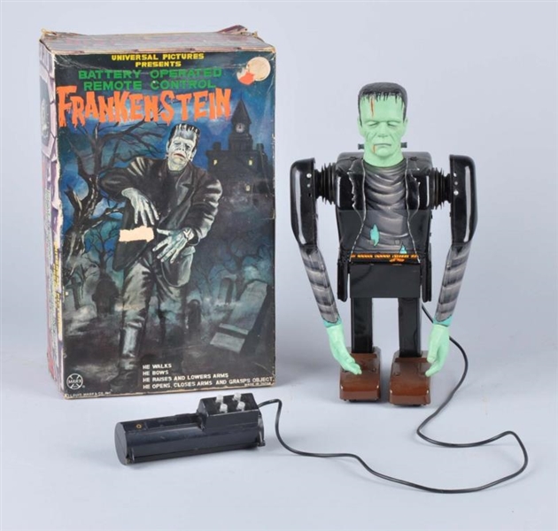 MARX TIN LITHO BATTERY-OPERATED FRANKENSTEIN.     