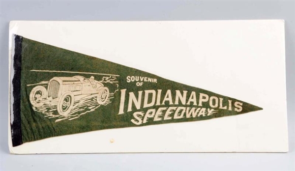 EARLY INDIANAPOLIS SPEEDWAY FELT BANNER           