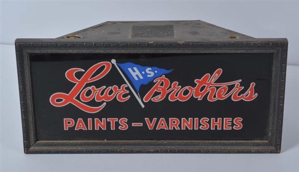 LOWE BROTHERS REVERSE PAINTED LIGHT BOX SIGN      