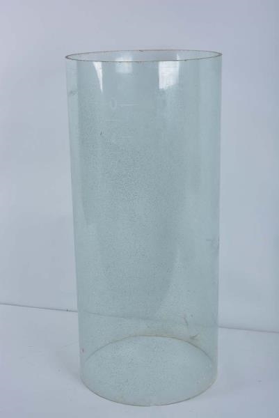 LIGHTLY ETCHED TEN GALLON GLASS CYLINDER          